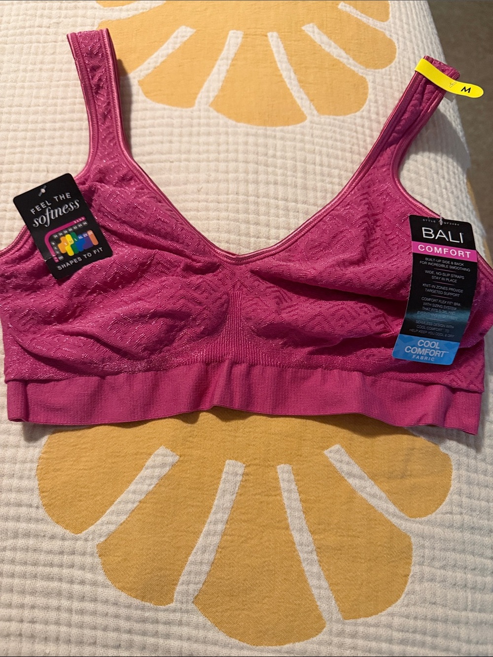 Bali Comfort Wireless Bralette - Magenta Pink
